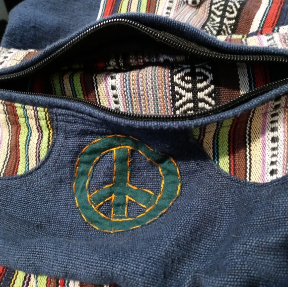 🏤🐼HANDMADE MESSENGER NEPAL BAG - Picture 3 of 16